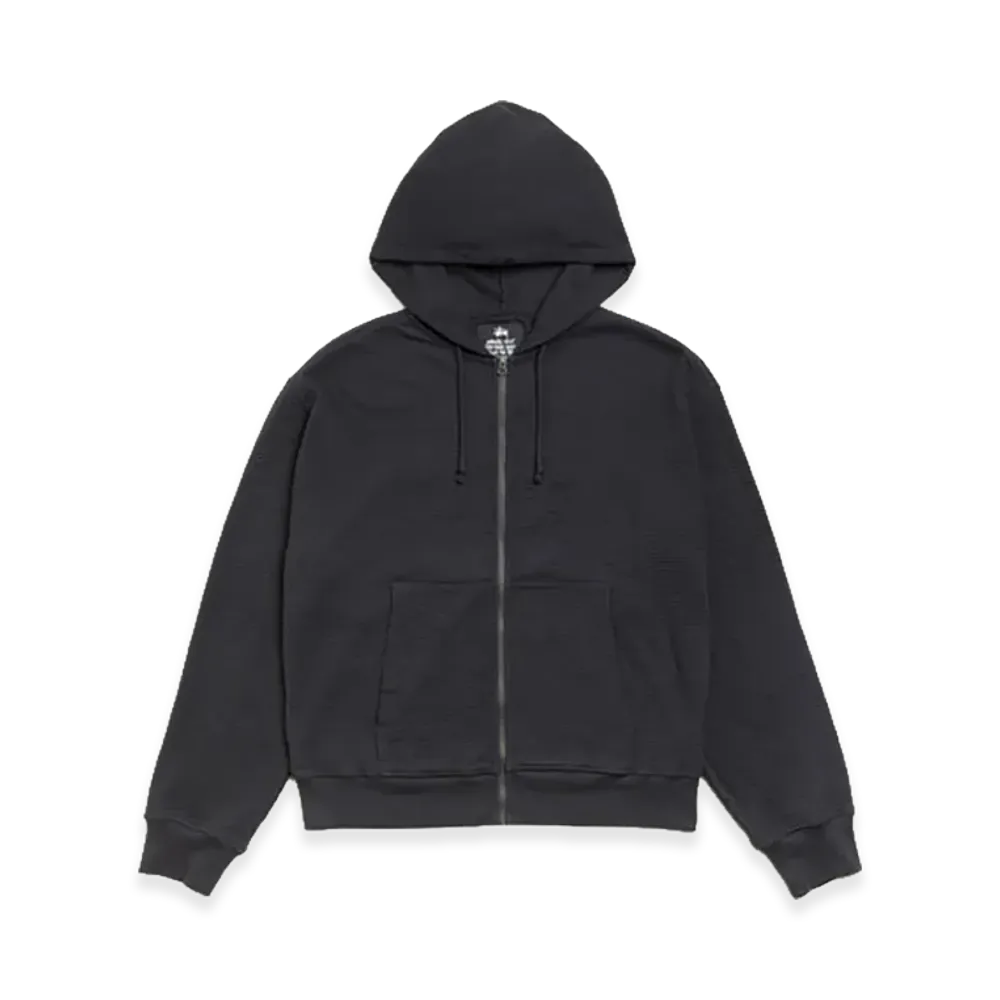 Stussy Lightweight Thermal Hoodie "Faded Black"