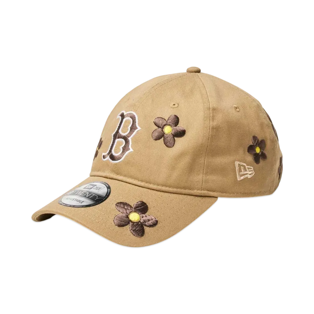 NEW ERA 9Twenty MLB Flower Embroidery Boston Red Sox "Khaki"