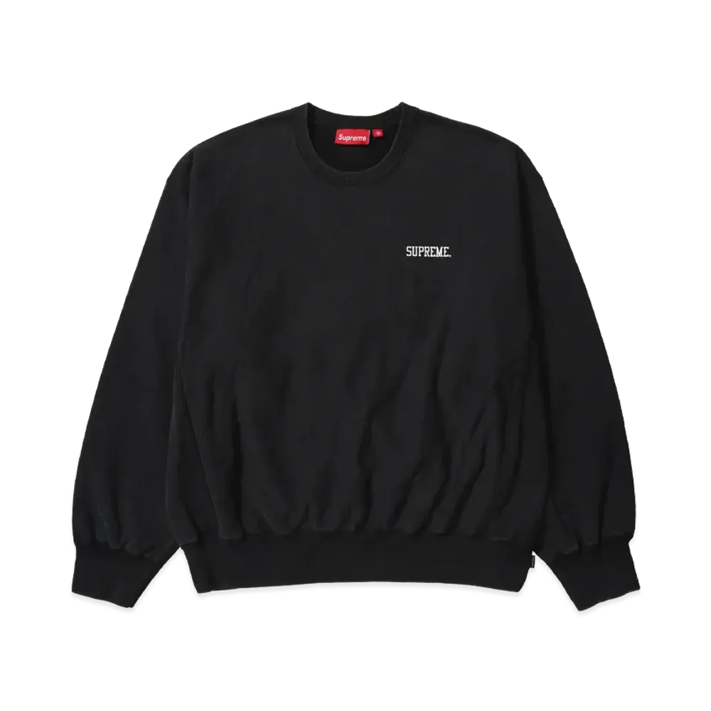 Supreme Washed Crewneck "Black"