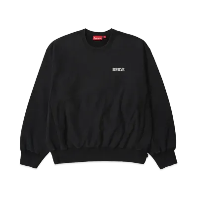 Supreme Washed Crewneck "Black"