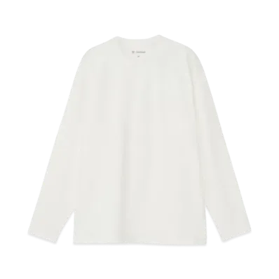 Goldwin High Gauge Inlay Long Sleeve T-Shirt (Unisex) "White"