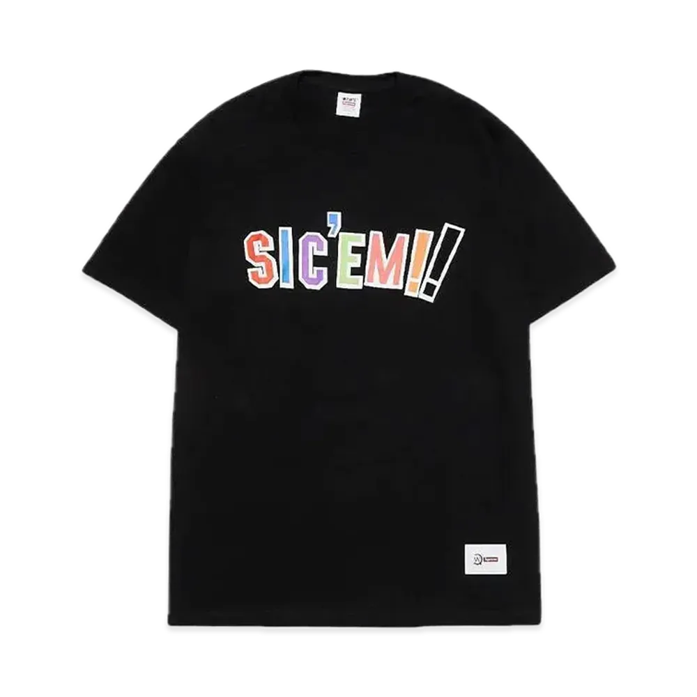 Supreme x WTAPS Sic'em! Tee "Black"