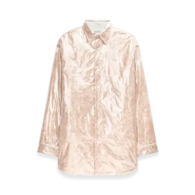 DRIES VAN NOTEN Oversized Puffed Shirt "Transparent"