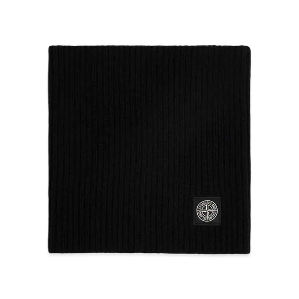 Stone Island N200002 Fishermans Rib RWS Wool And Cashmere "Black"