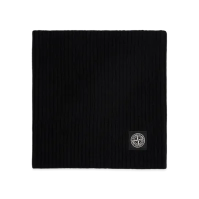 Stone Island N200002 Fishermans Rib RWS Wool And Cashmere "Black"