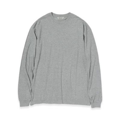 AURALEE Seamless L/S Tee "Top Gray"