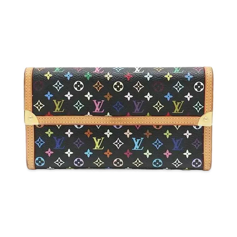 Louis Vuitton International Wallet Monogram Multicolor "Noir"
