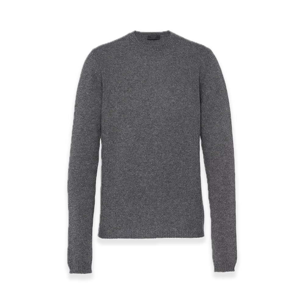 PRADA Cashmere Crewneck Sweater "Gray"