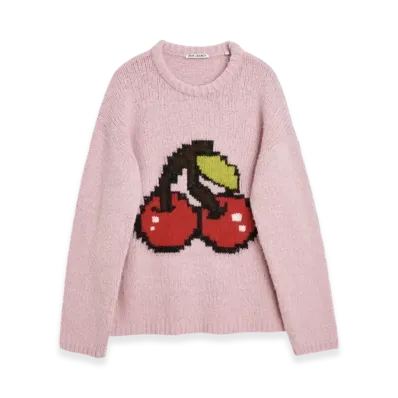 OUR LEGACY Sonar Roundneck Acrylic "Candyfloss Cherry"