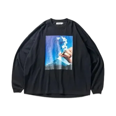TIGHTBOOTH Volcano Long Sleeve T-shirt "Black"