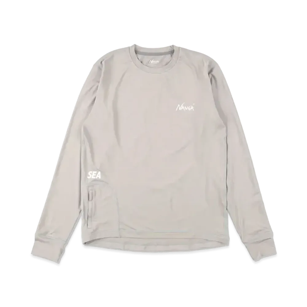 WIND AND SEA x NANGA LONG SLEEVE RASH GUARD "Gray"