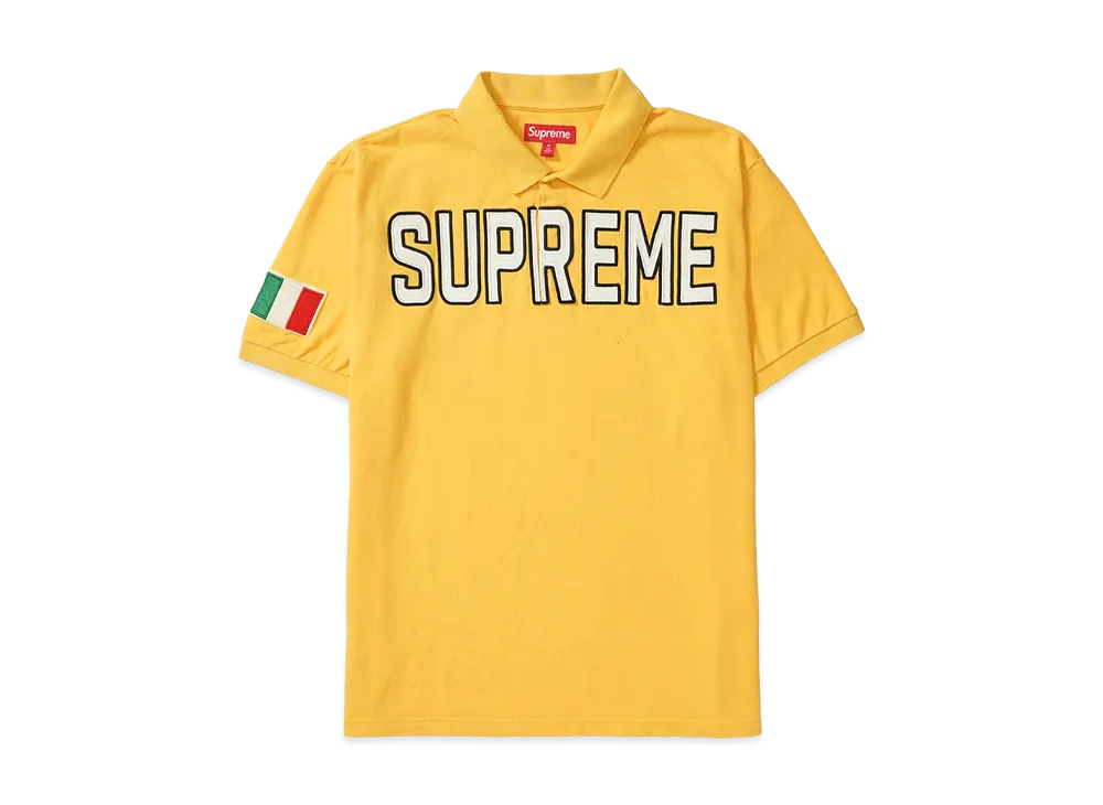 Supreme Twill Applique Polo "Yellow"