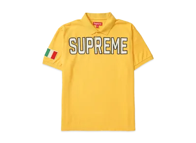 Supreme Twill Applique Polo "Yellow"