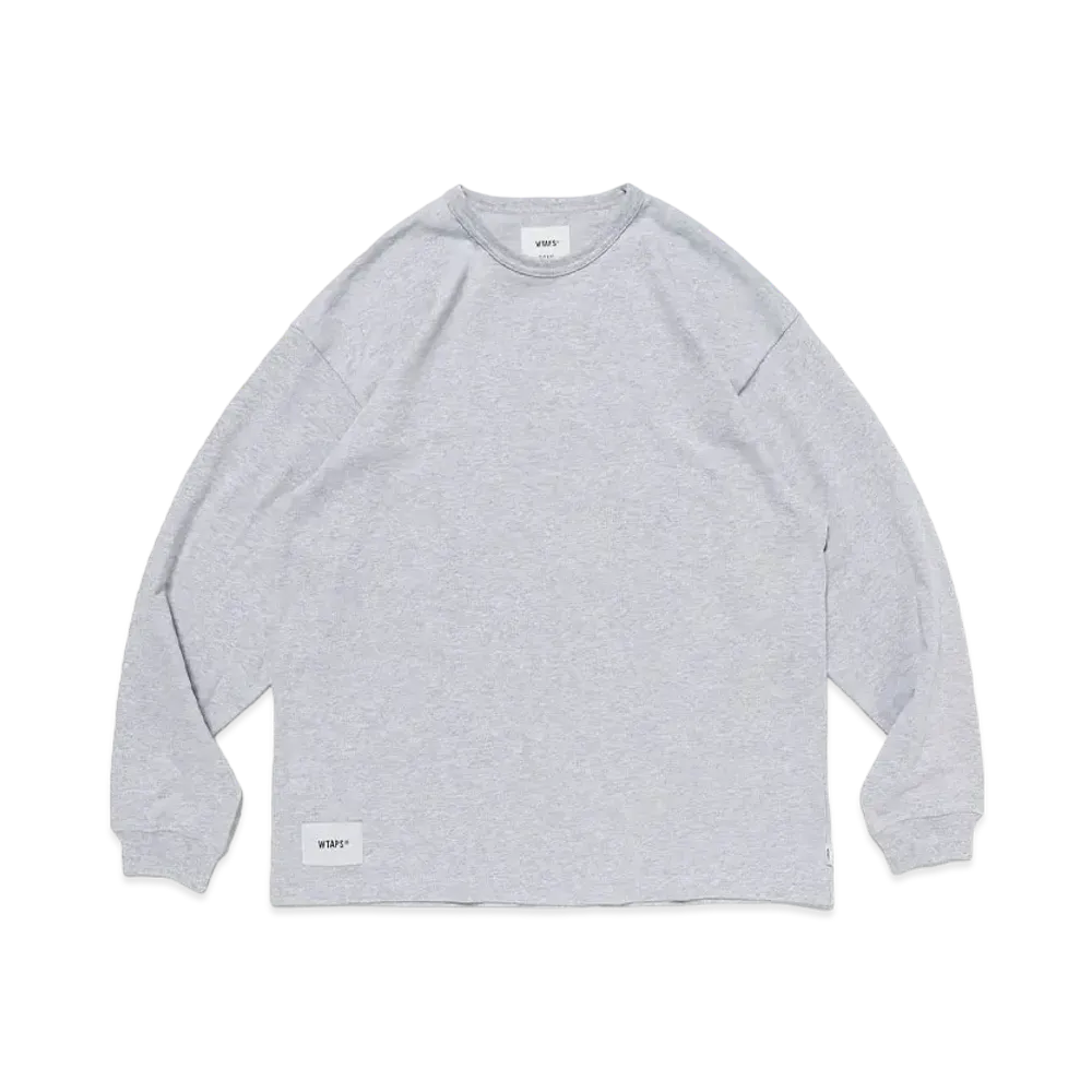 ダブルタップス AII 02 / LS / コットン. アイデンティティ "アッシュ グレー" 241ATDT-CSM13