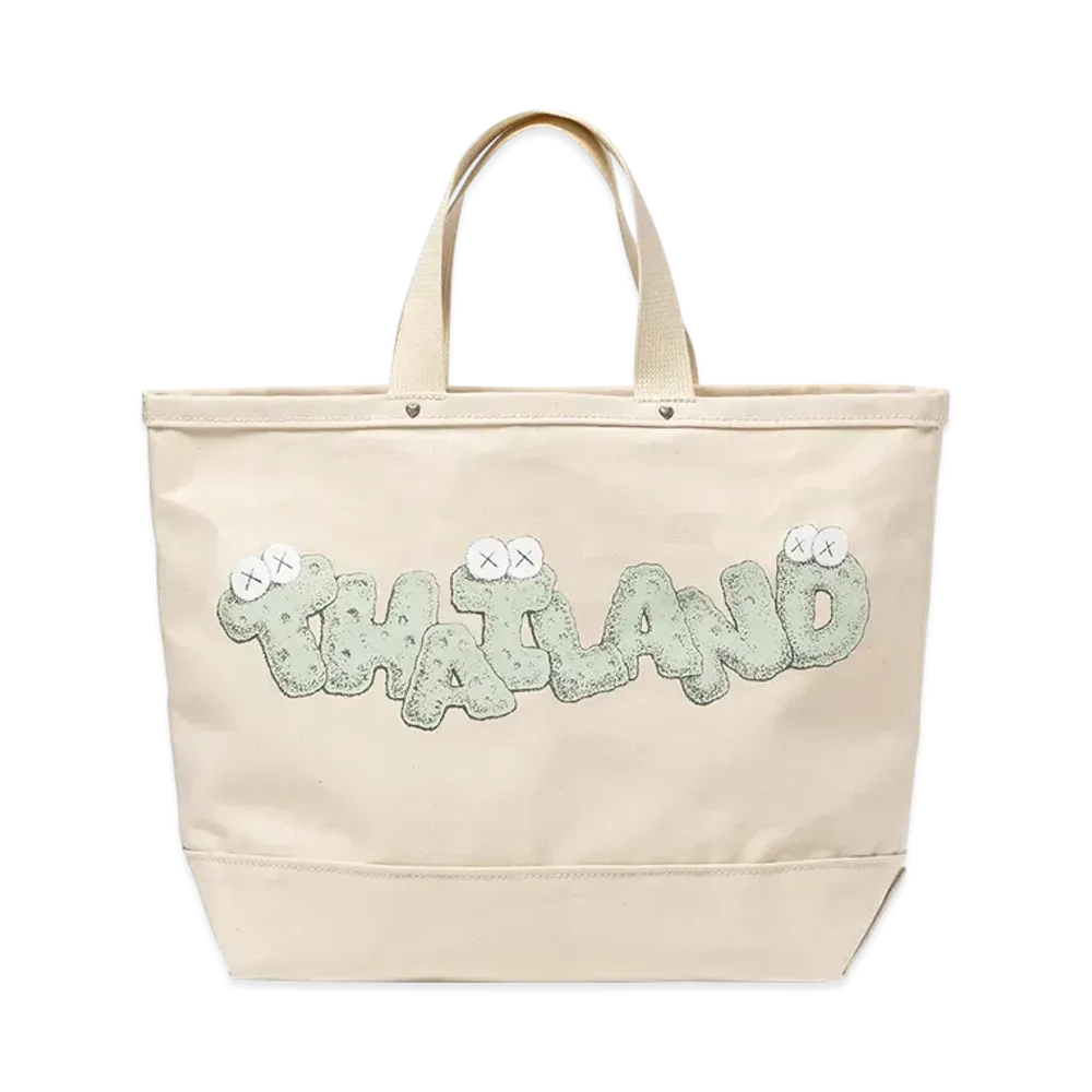 HUMAN MADE x KAWS: HOLIDAY THAILAND Tote Bag "White"