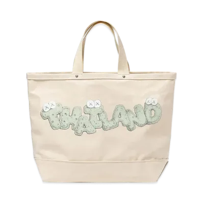 HUMAN MADE x KAWS: HOLIDAY THAILAND Tote Bag "White"