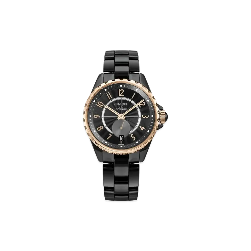 CHANEL J12-365 Ceramic/Pink Gold "Black"