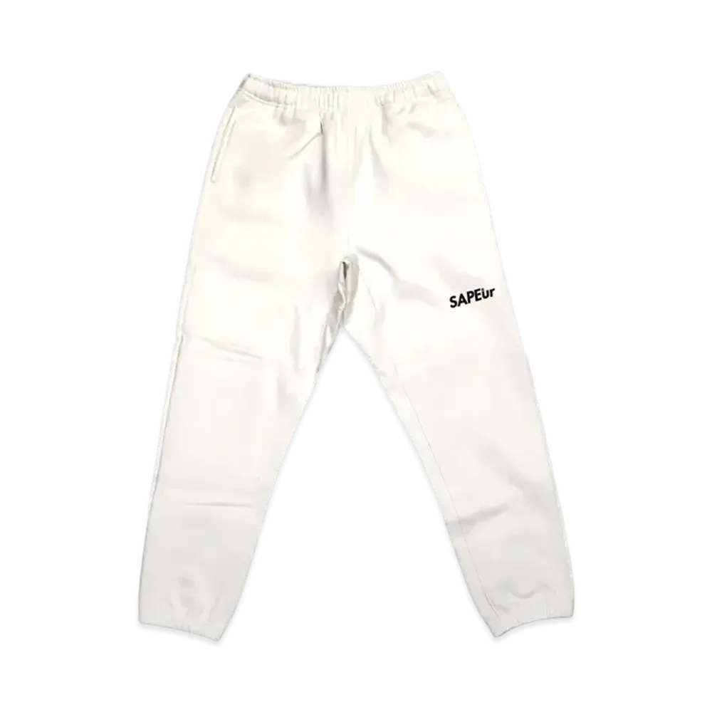SAPEur Youth Logo Sweat Pants "White"