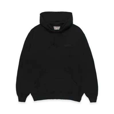 WACKO MARIA Washed Heavy Weight Hooded Sweat Shirt "Black"