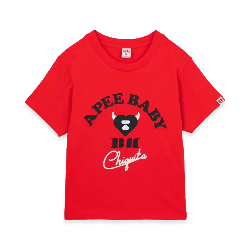 A BATHING APE x BABY MONSTER Women's APEE Baby Print Tee #2 "Red"