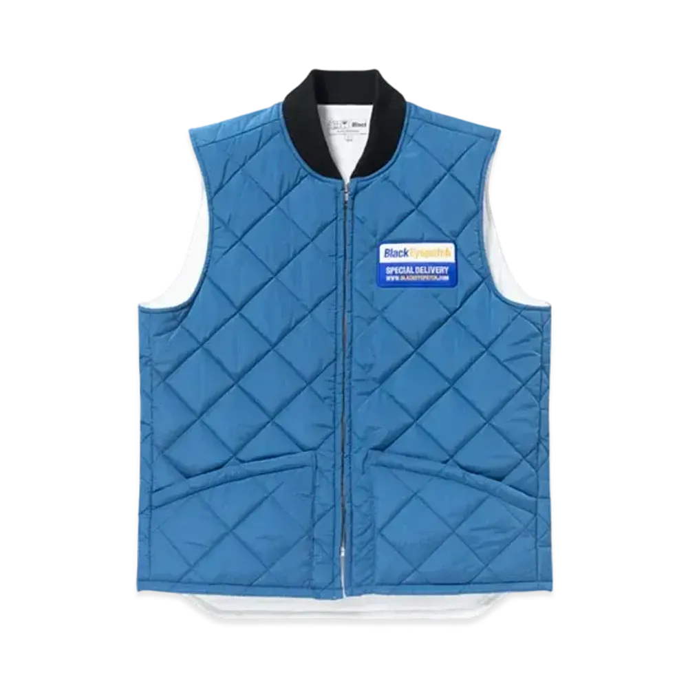Black Eye Patch Deliveryman Quilted Vest "Navy"