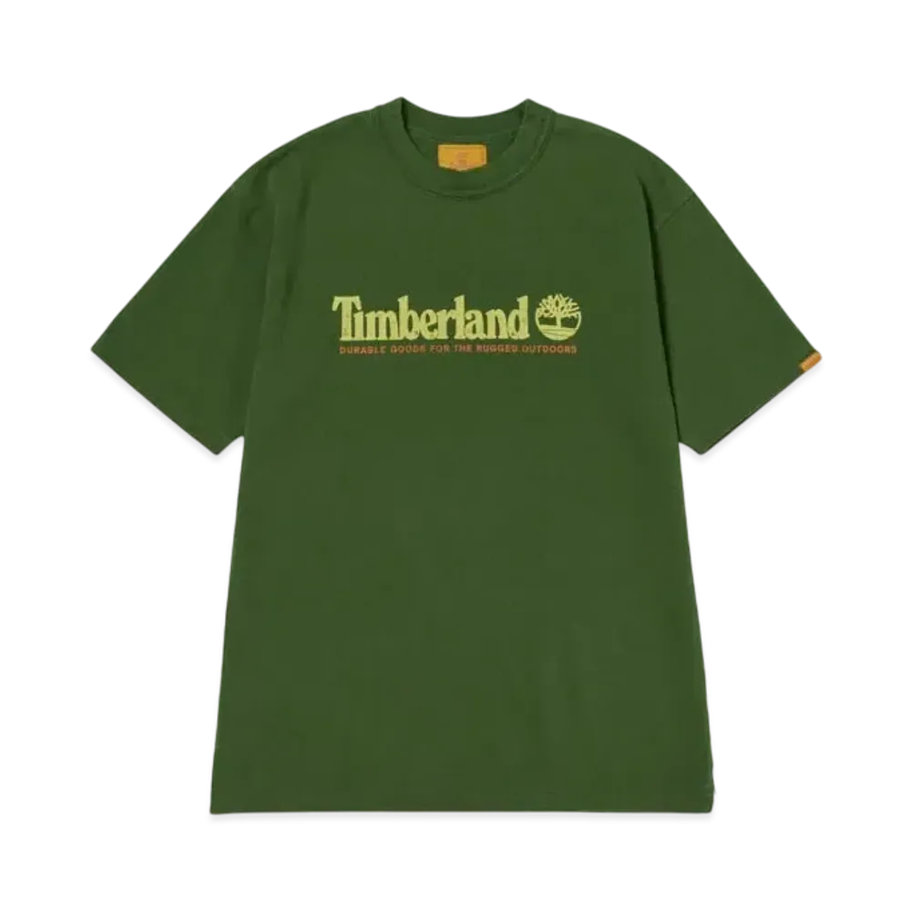 Timberland Allgender Short Sleeve Garment Dye Tee "Green"