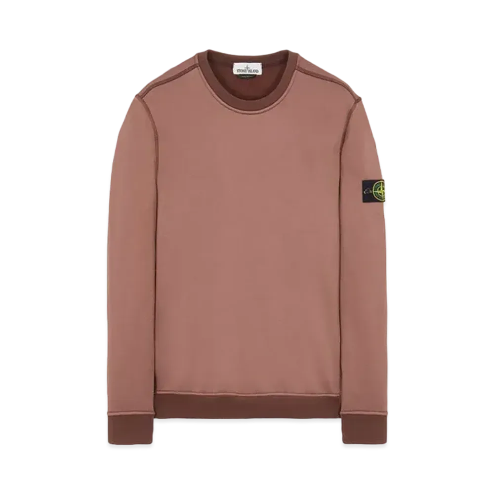 Stone Island 63547 COTTON NYLON FLEECE "Mahogany Brown"