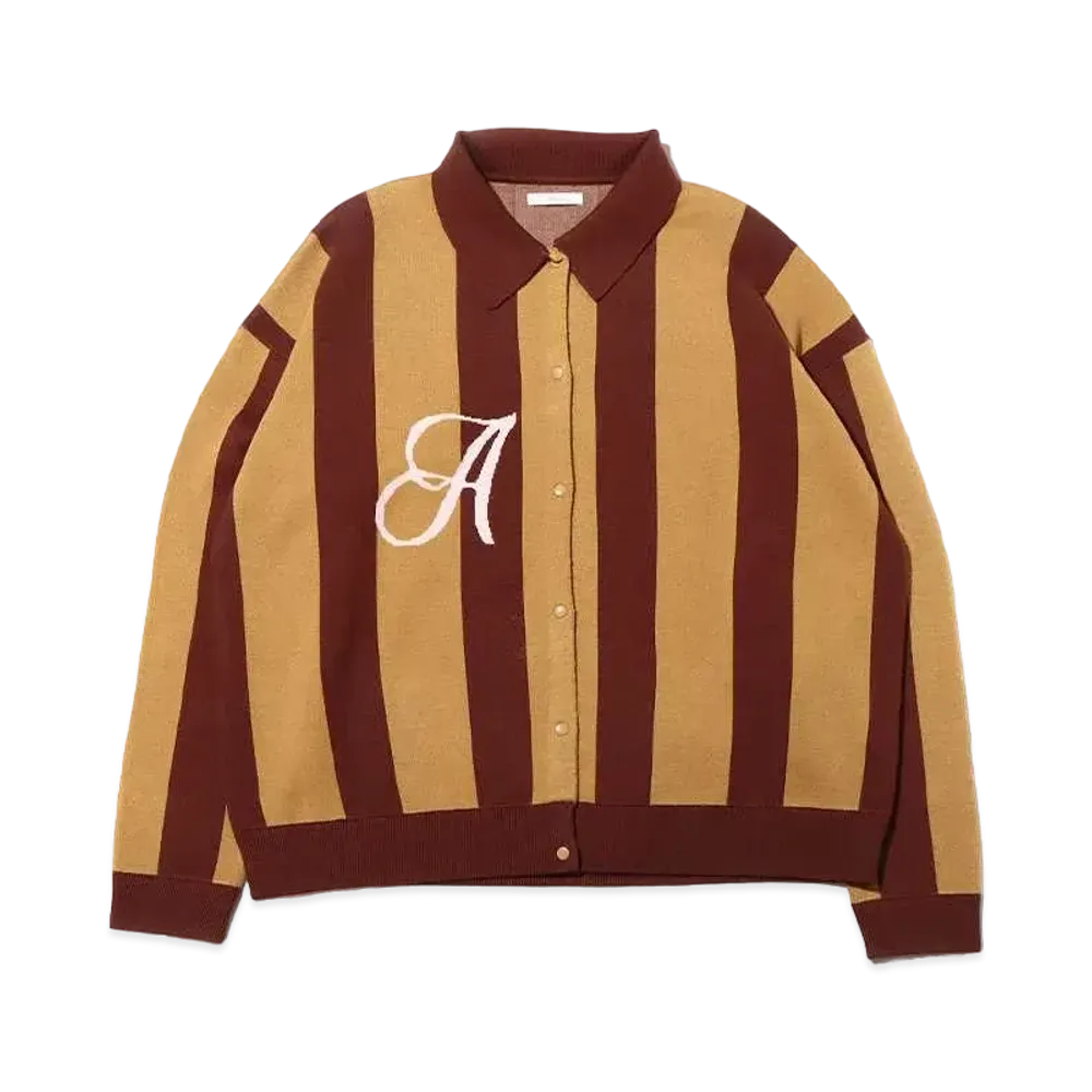 atmos pink Striped Elitski Cardigan "Brown"