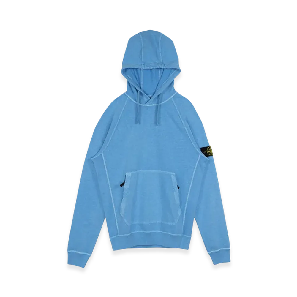 Stone Island 63860 Cotton Hooded Sweatshirt - 21SS "Turquoise"