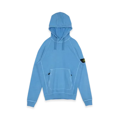 Stone Island 63860 Cotton Hooded Sweatshirt - 21SS "Turquoise"