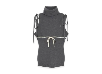 ANDMARY Women's Adele Ribbon Tank "Gray"