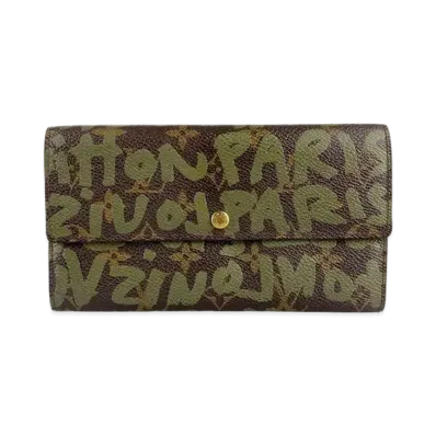 Louis Vuitton Sarah Wallet Monogram Graffiti "Khaki"