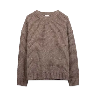 nakedgauge MERRY YARN 'BUDDY' SWEATER "N.BROWN"