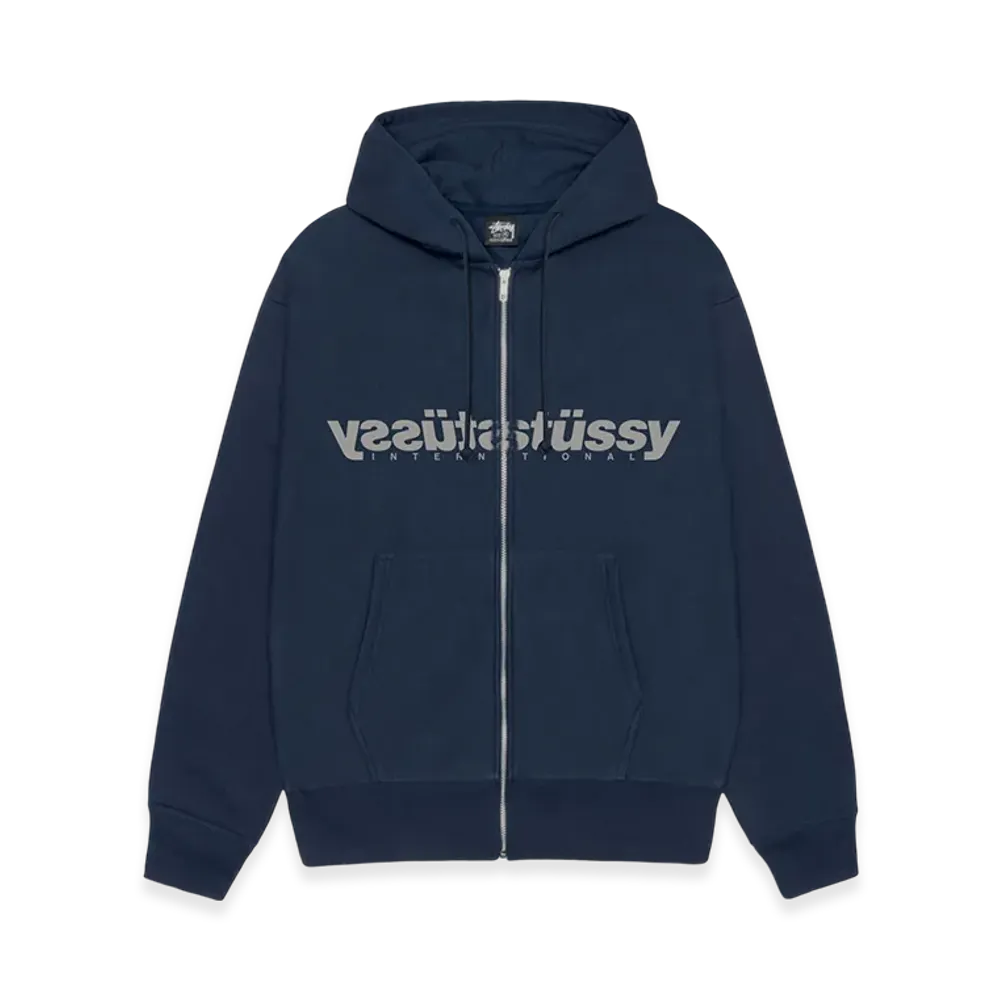 Stussy Mirror Zip Hoodie "Navy"