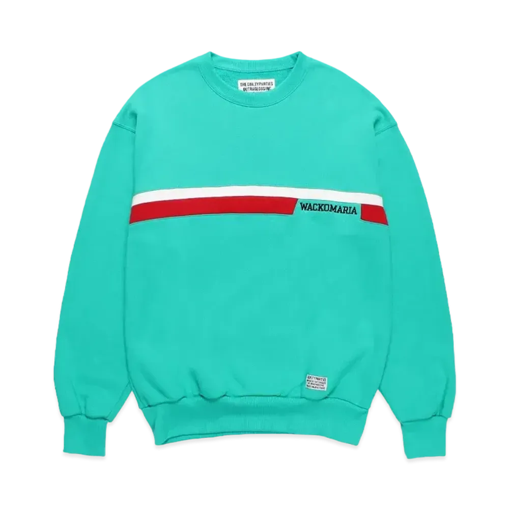 WACKO MARIA Middle Weight Sweat Shirt "Turquoise"