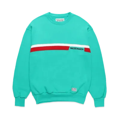 WACKO MARIA Middle Weight Sweat Shirt "Turquoise"