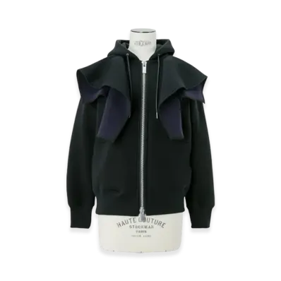 sacai Sponge Sweat Hoodie "Black"