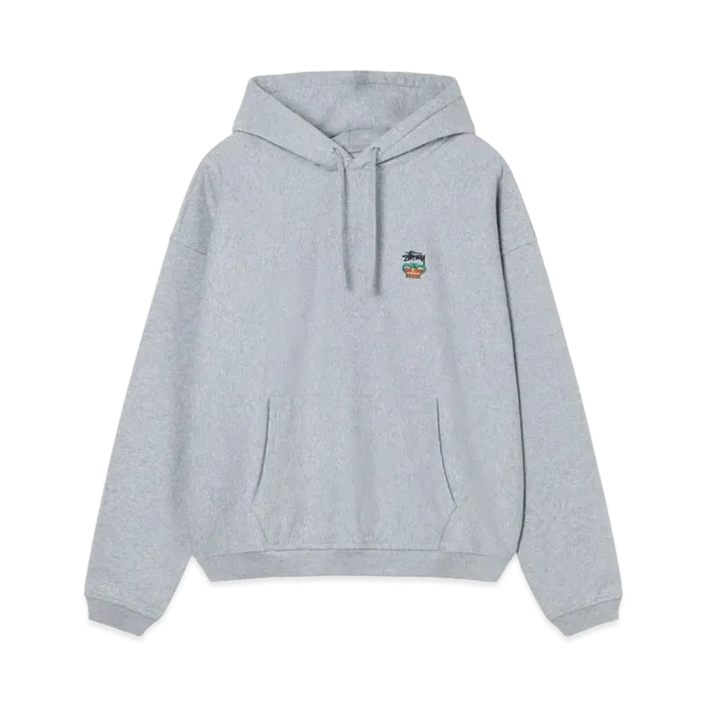 Stussy Relaxed Oversized Hoodie "Grey Heather"