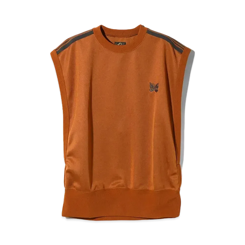Needles for NEPENTHES WOMAN Sleeveless Tee - Poly Smooth "Orange"