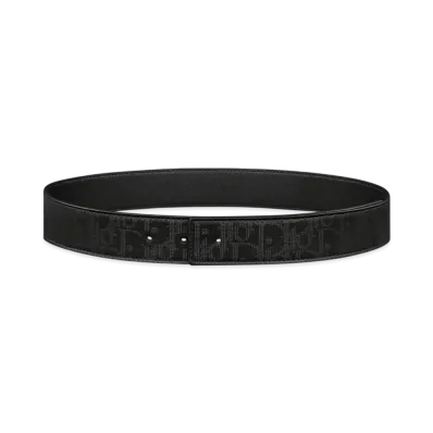 Dior Reversible Belt Strap Dior Oblique Galaxy Leather and Smooth Calfskin 35MM "Black"