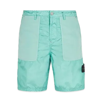 Stone Island L1932 Polyester Tela with David Light-TC Comfort Fit Bermuda Shorts - 24SS "Light Green"