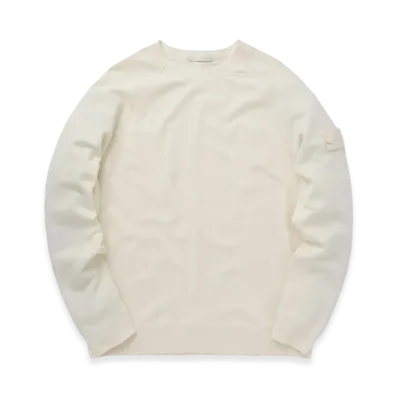 Stone Island 654F3 Ghost Piece Crewneck Sweatshirt - 24SS "Natural White"