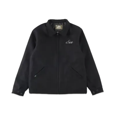 WIND AND SEA x Johnson Woolen Mills Wool Jacket "Black"