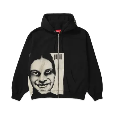 Supreme x Aphex Twin Zip Up Hooded Sweashirt "Black"