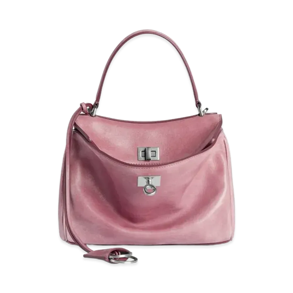BALENCIAGA Women's Rodeo Handbag Mini "Rose Quartz"