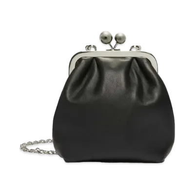 Max Mara Piave WE Lamb Leather Small Pasticino Bag "Black"