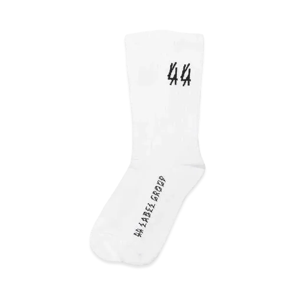 44 LABEL GROUP CLASSIC SOCKS "OPTICAL WHITE/BLACK"