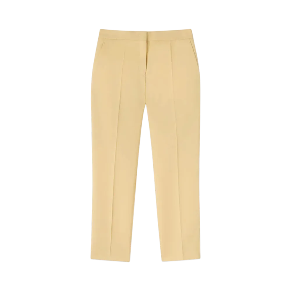 Jil Sander Women's Wool Tailored Trousers "Lemon"