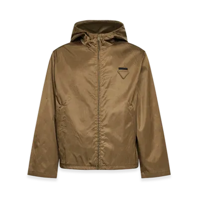 PRADA Re-Nylon Anorak "Brown"