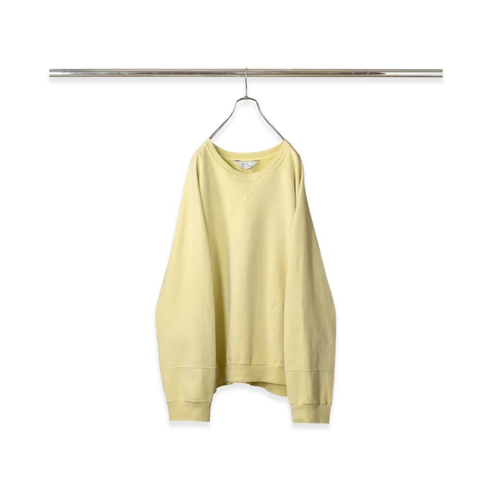 ANCELLM Fleece-Lined Sweat Shirt "Yellow"